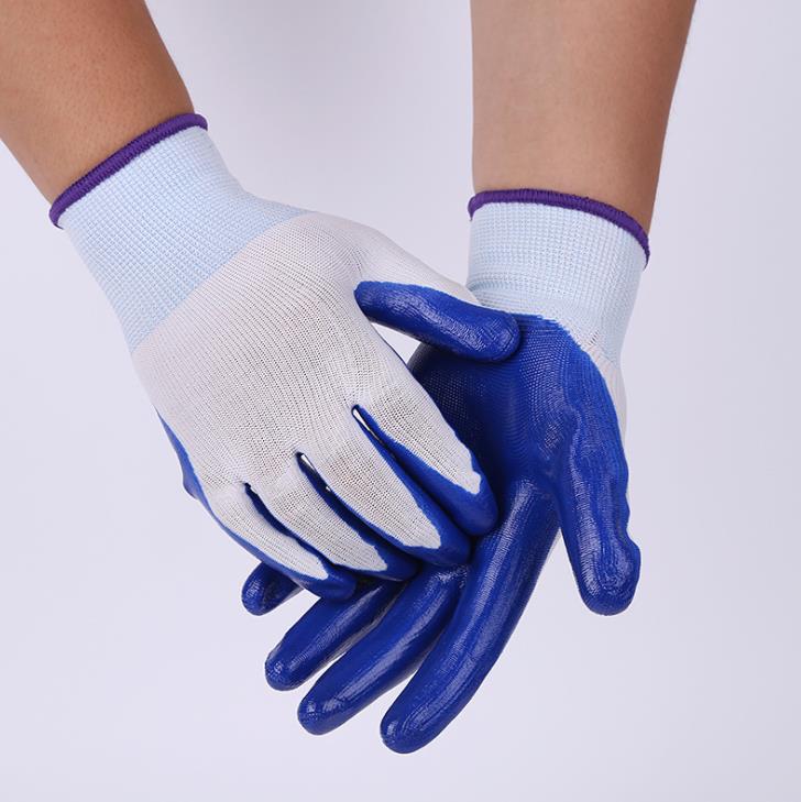 Nitrile dipped safety gloves Latex Glove Manufacturers