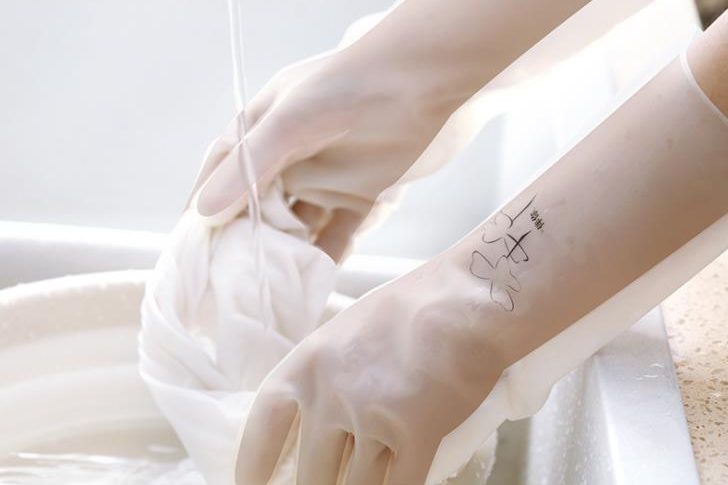 Dishwashing nitrile gloves (1)