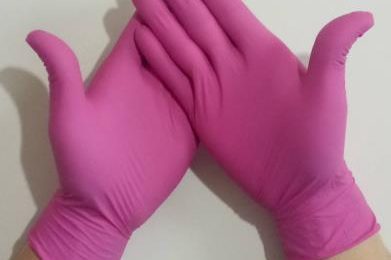 Disposable medical nitrile rubber gloves (6)