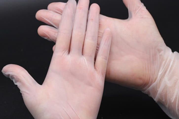 Disposable powder-free PVC food grade gloves for sale (4)