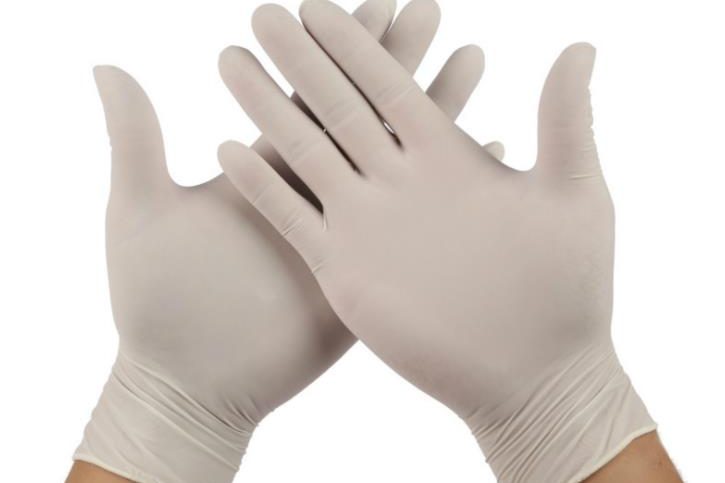 Disposable powder-free latex protective gloves (1)
