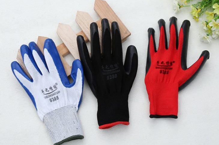 Nylon protective wear gloves (1)