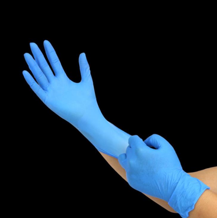 Super elastic thick blue nitrile gloves Latex Glove Manufacturers