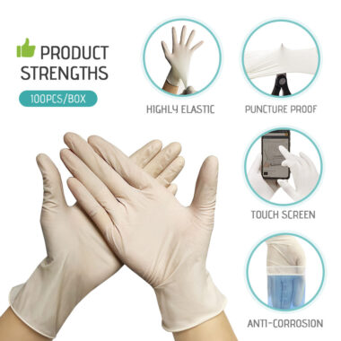 Powder Free Latex Examination Gloves
