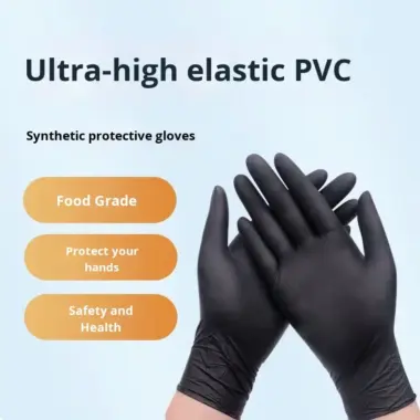 PVC disposable exam gloves