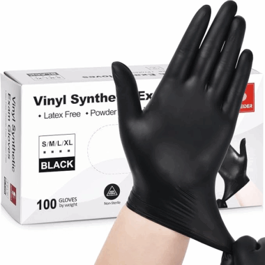 PVC disposable exam gloves