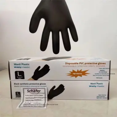 PVC disposable exam gloves