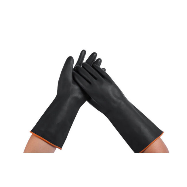 industrial latex chemical resistant gloves