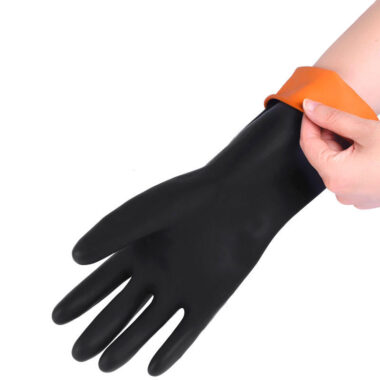industrial latex chemical resistant gloves