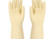 white long-cuff nitrile latex gloves