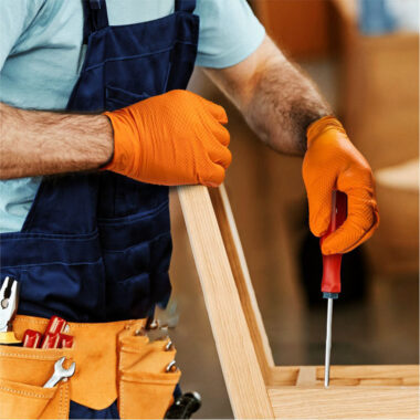 Diamond Texture Industrial Nitrile Gloves