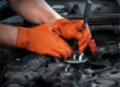 Diamond Texture Industrial Nitrile Gloves