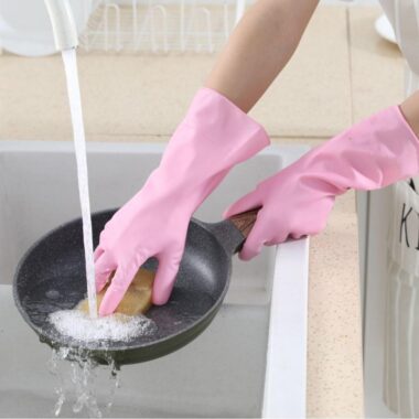 long-cuff household latex gloves