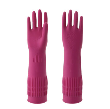 Extra Long 38cm Household Latex Gloves Supplier for Kitchen Cleaning