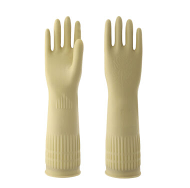 Extra Long 38cm Household Latex Gloves Supplier for Kitchen Cleaning