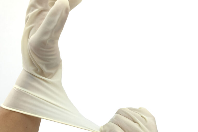 sterile surgical latex gloves