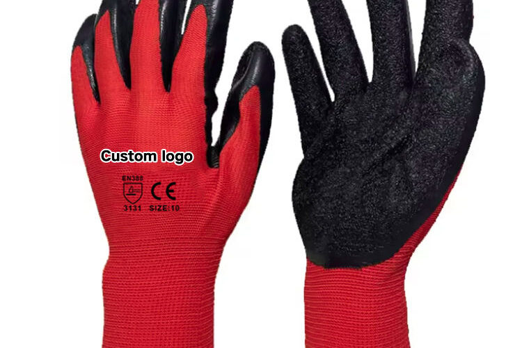 Industrial Grip Latex Gloves Heavy Duty Safety Work Gloves Wholesale (7) Heavy duty industrial latex gloves