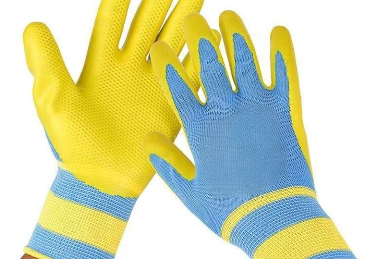Industrial Latex Gloves Bulk Heavy Duty Anti-Skid Safety Work Gloves (7) anti-skid industrial latex safety gloves
