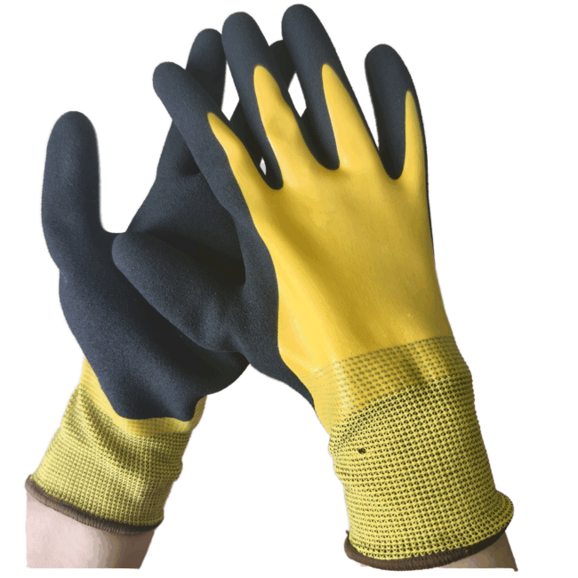 dipped industrial latex safety gloves