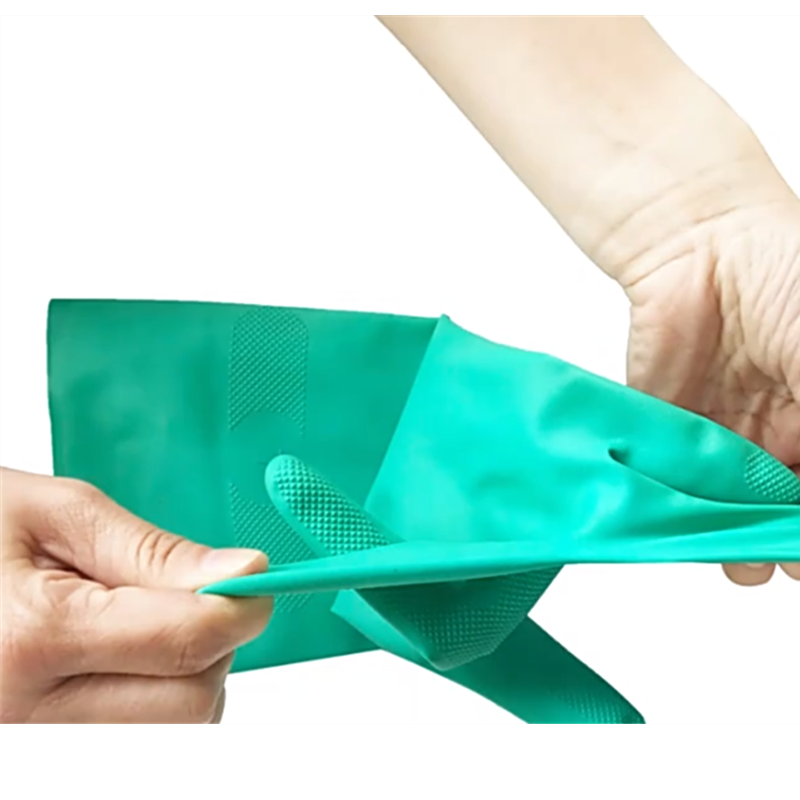 Industrial Latex Gloves Manufacturer OEM Long Black Heavy Duty Rubber Work Gloves (3) OEM black industrial latex gloves