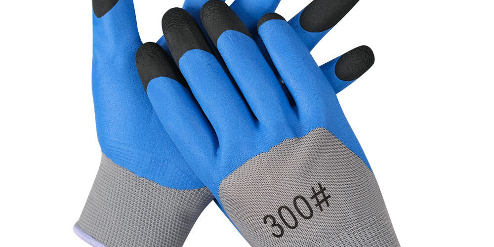 industrial latex safety work gloves