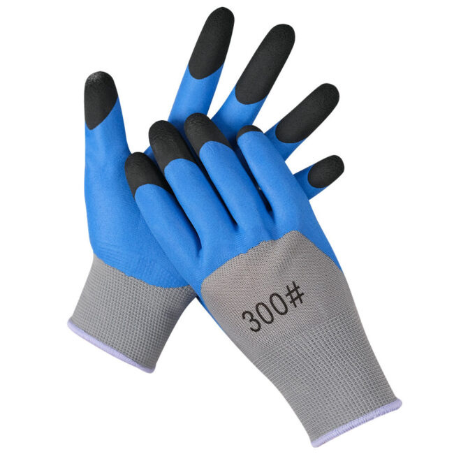 industrial latex safety work gloves