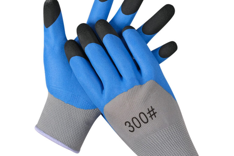 industrial latex safety work gloves