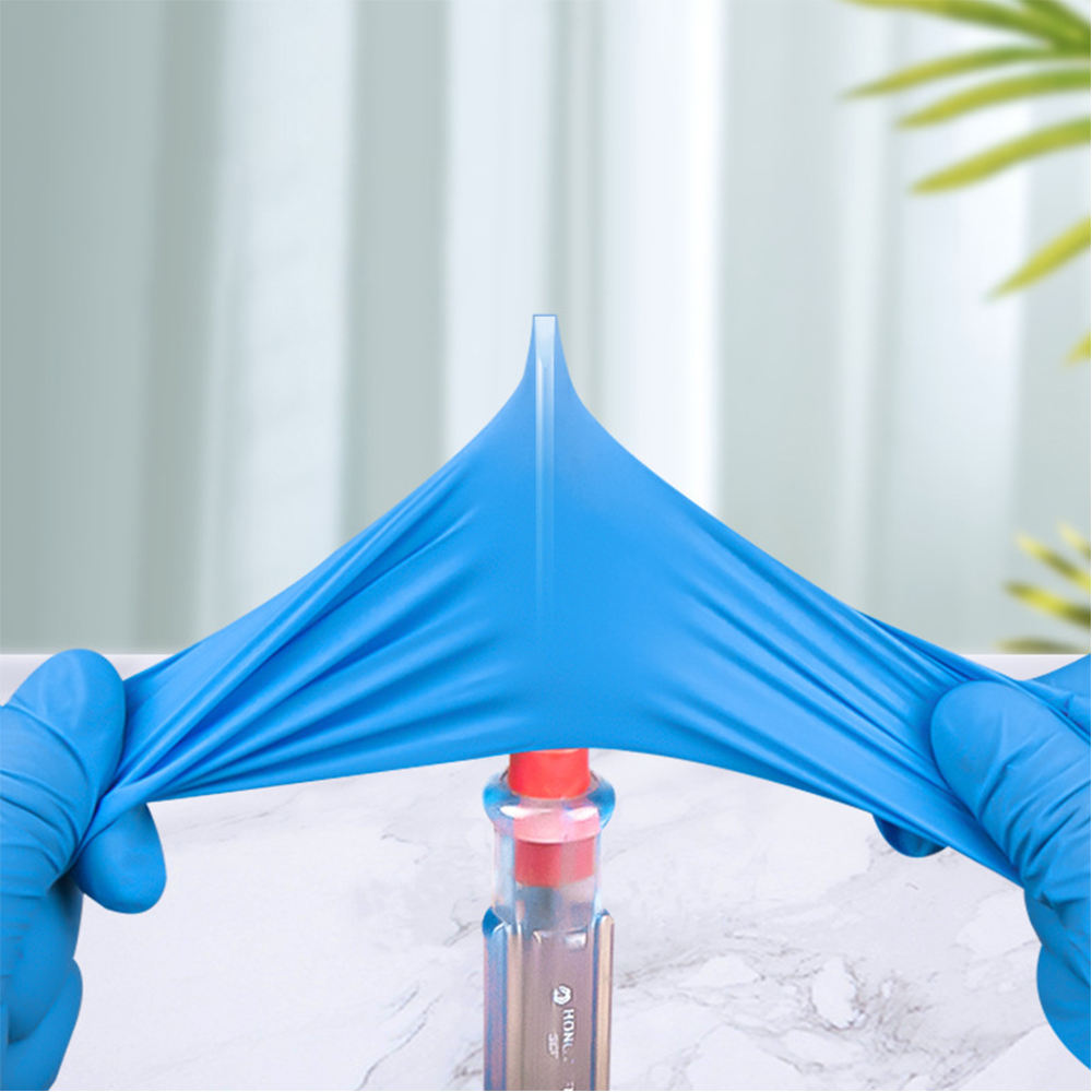 Medical color nitrile exam gloves