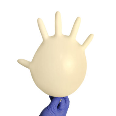 Powdered sterile latex surgical gloves