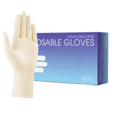 Powdered sterile latex surgical gloves