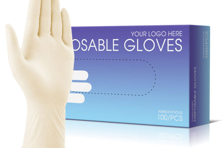 Powdered sterile latex surgical gloves