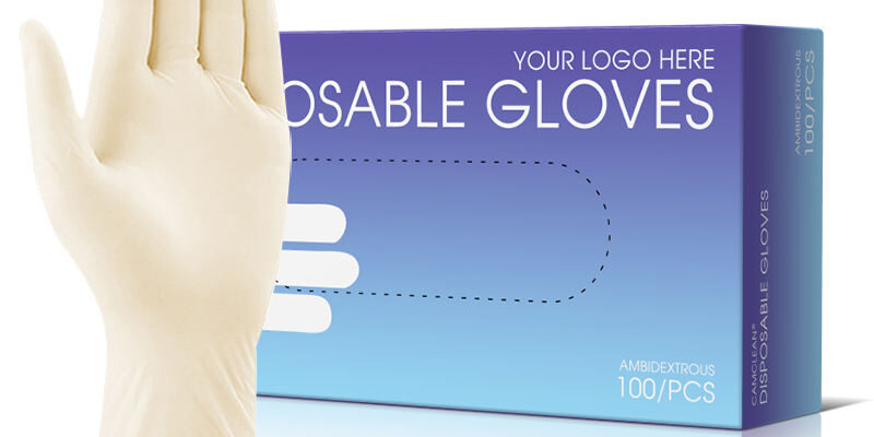 Powdered sterile latex surgical gloves