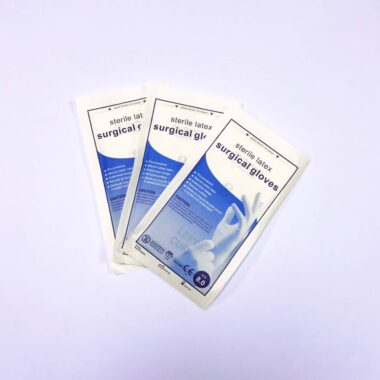Powdered sterile latex surgical gloves