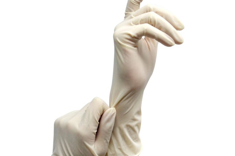 Powdered sterile latex surgical gloves