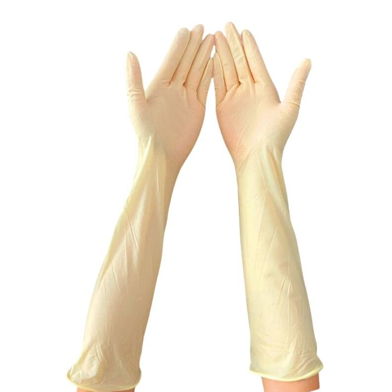 long-cuff nitrile latex lab gloves