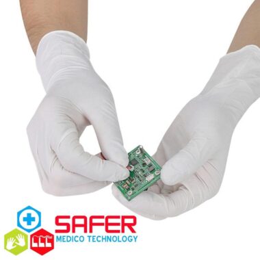 White Nitrile and Latex Exam Gloves