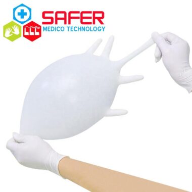 White Nitrile and Latex Exam Gloves