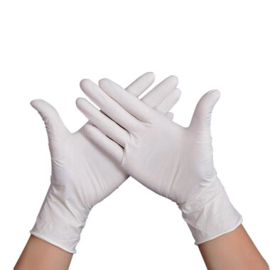 Sterile surgical latex gloves