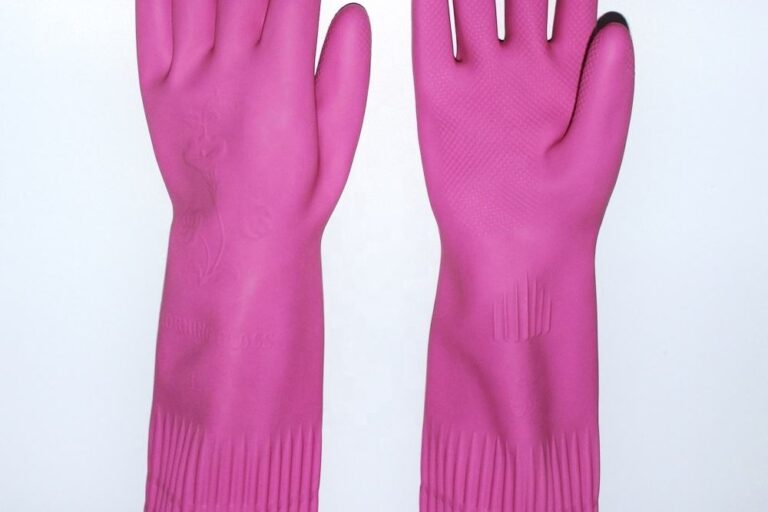 Wholesale Long-Cuff Latex Household Gloves Durable Cleaning Protection (1) long-cuff latex household cleaning gloves