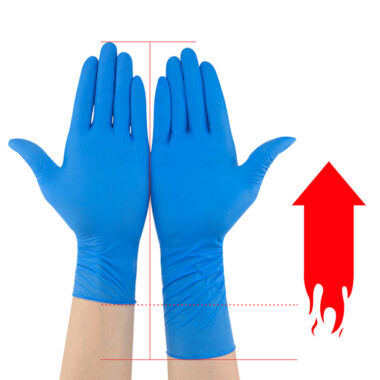 6mil powder free pink nitrile exam gloves