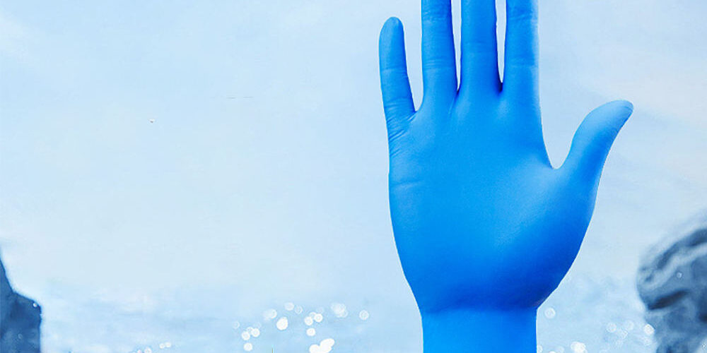 6mil powder free pink nitrile exam gloves