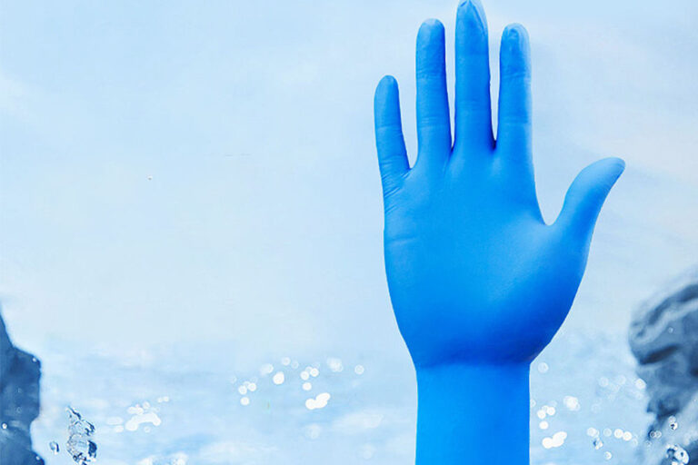 6mil powder free pink nitrile exam gloves