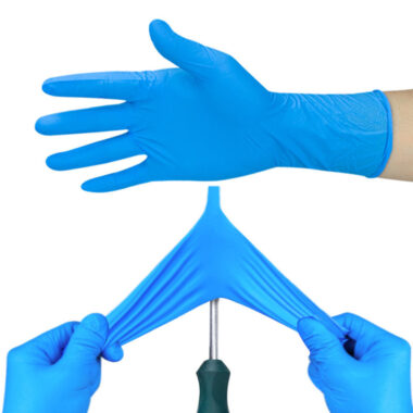 6mil powder free pink nitrile exam gloves