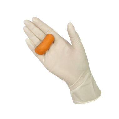 black disposable latex gloves