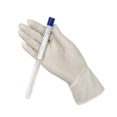 black disposable latex gloves