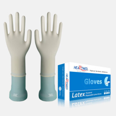 black disposable latex gloves