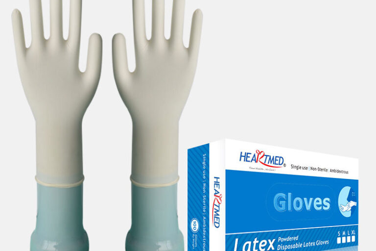 black disposable latex gloves