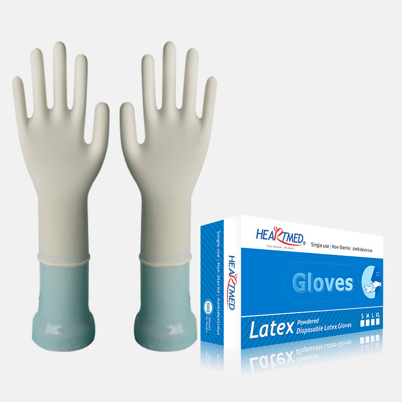 black disposable latex gloves