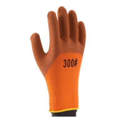 large cotton latex coated industrial gloves