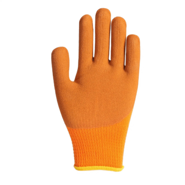 large cotton latex coated industrial gloves